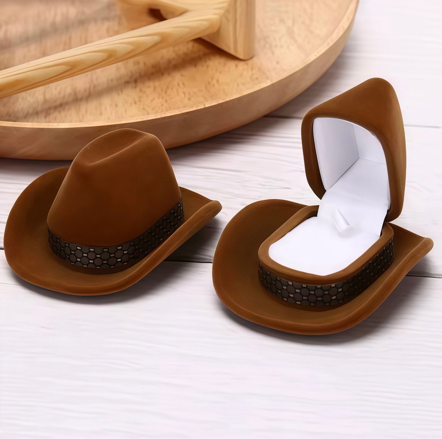 Cowboy Hat Jewelry Box